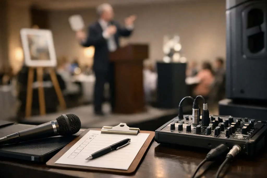 Auction Sound System Checklist for Fundraisers