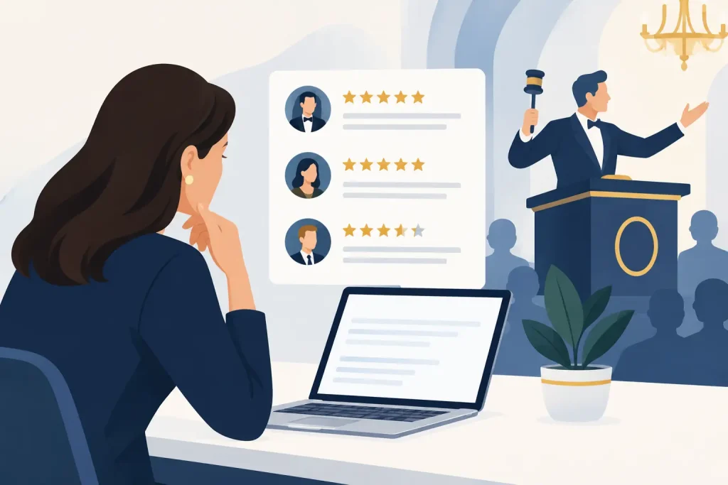 How to Read Gala Auctioneer Reviews Wisely
